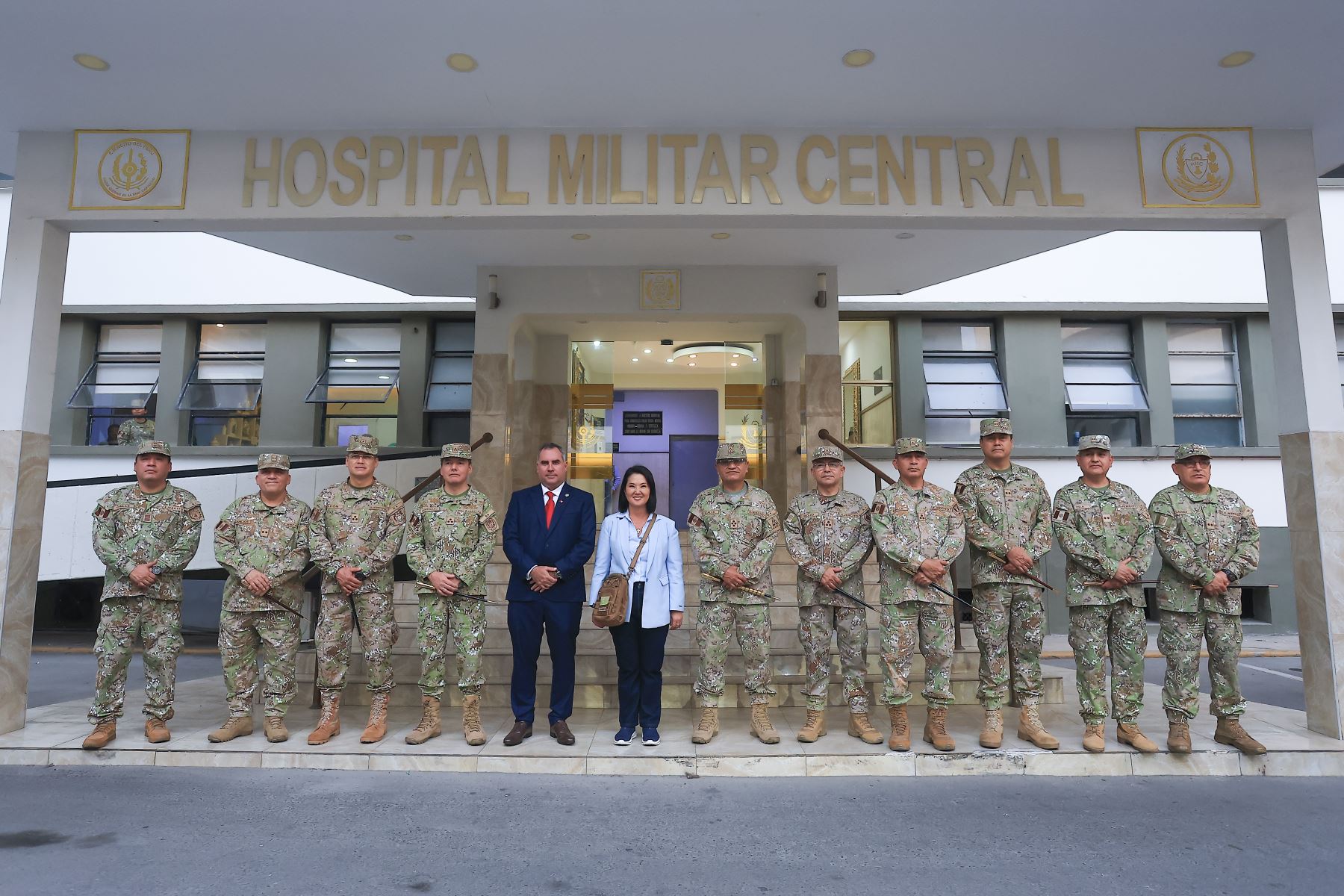 Presidenta Keiko Fujimori inaugura pabellones renovados y nuevo equipamiento del Hospital Militar Central Foto: ANDINA/Prensa Presidencia