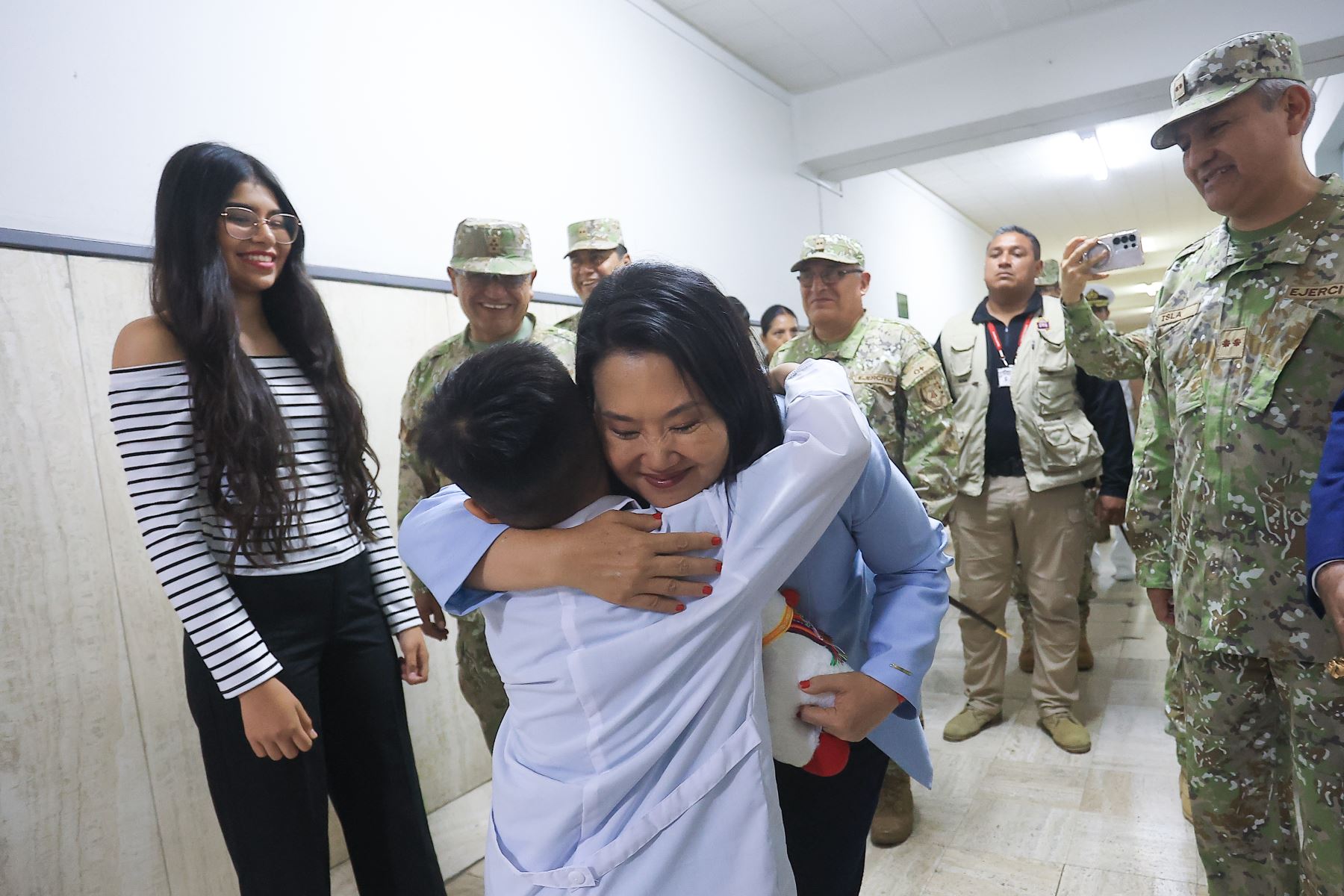Presidenta Keiko Fujimori inaugura pabellones renovados y nuevo equipamiento del Hospital Militar Central Foto: ANDINA/Prensa Presidencia