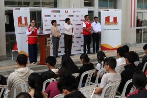 Estudiantes de Puente Piedra participaron en jornada de orientación y simulacro organizada por Juntos. Foto: Midis/Difusión