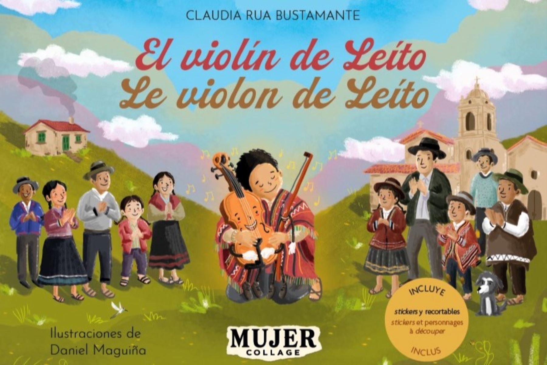 'El violín de Leíto': actriz y escritora Claudia Rua Bustamante presenta cuento bilingüe