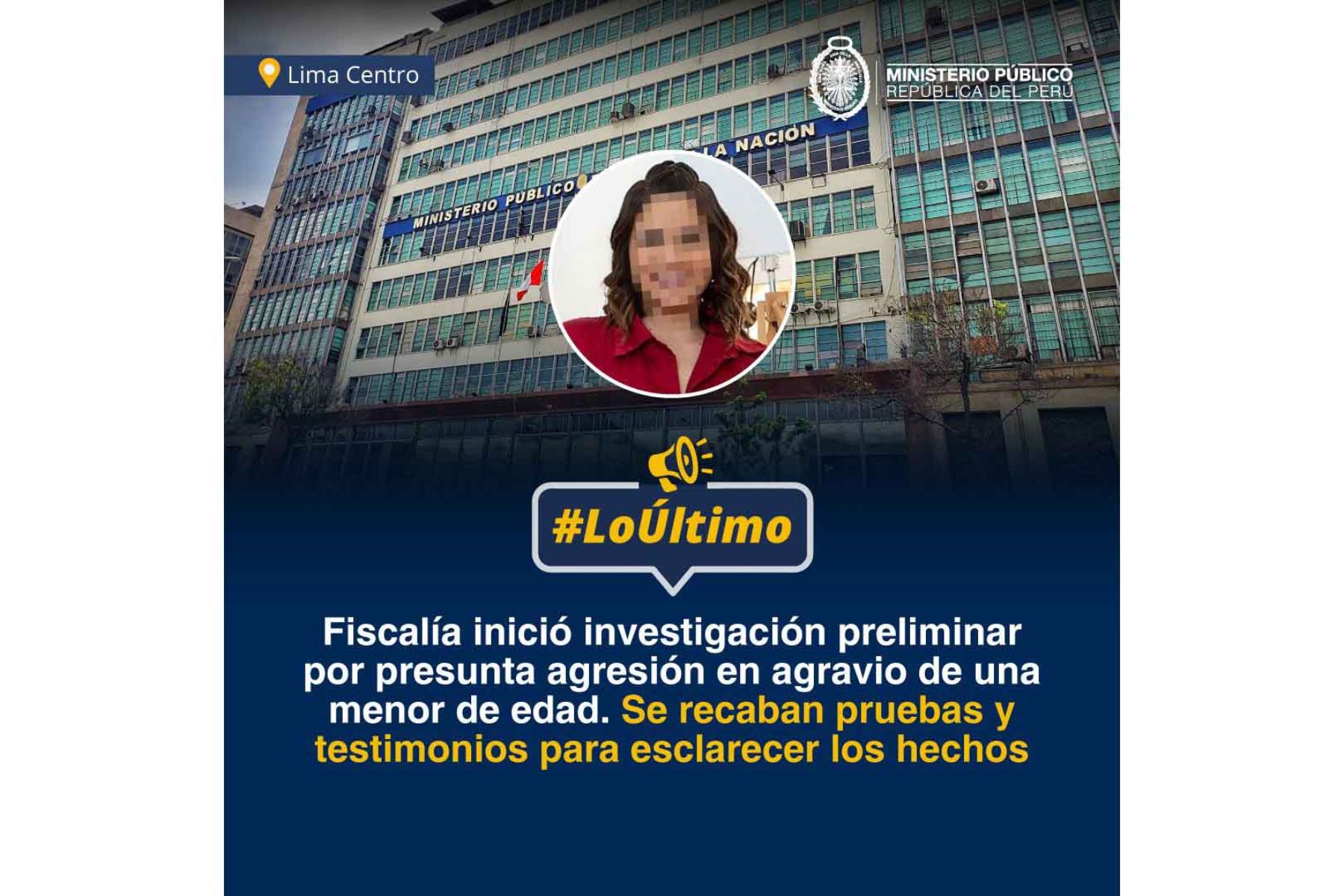 MIMP brinda atención integral a hija de influencer que habría sufrido agresión física
