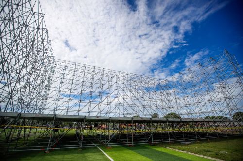 Así avanzan los preparativos en La Videnita para la misa del papa León XIV en Pucallpa