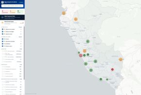 Sutran informó que su Mapa Interactivo incorporó una nueva sección que reportará situaciones relacionadas al fenómeno El Niño, ante el inicio de la temporada de lluvias que afecta a diversas regiones. ANDINA/Difusión
