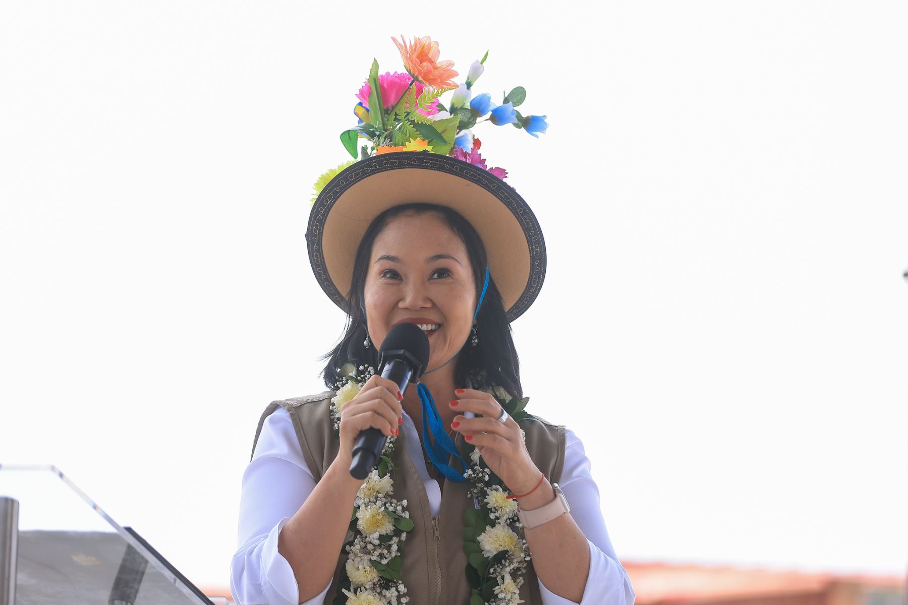 Presidenta Keiko Fujimori inaugura un proyecto de electrificación rural en las Pampas de Clemesí, provincia de Mariscal Nieto, región Moquegua.Foto: ANDINA/Prensa Presidencia