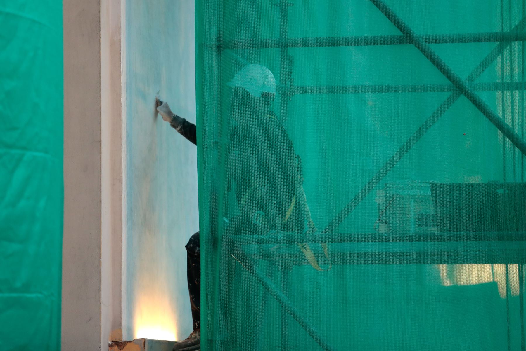 El viernes 23 de octubre de 2026 se realizan obras de refaccionamiento de la Catedral de Lima, en el Cercado de Lima, ante la próxima llegada del papa León XIV al Perú el 11 de noviembre. Foto: ANDINA/Daniel Bracamonte