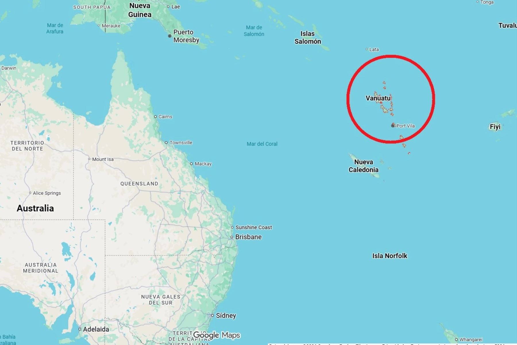 Terremoto de magnitud 7.2 frente a Vanuatu desencadena alerta de tsunami en el Pacífico