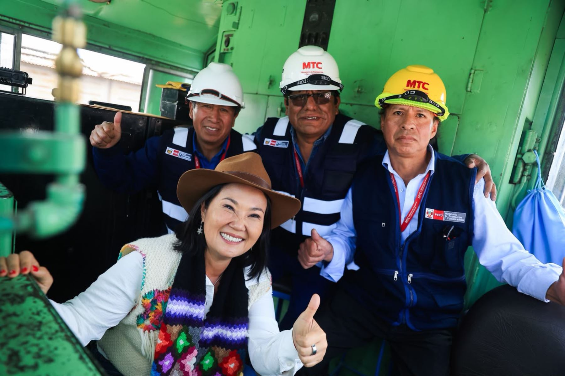Presidenta Keiko Fujimori lideró el reinicio de operaciones del histórico Tren Macho en el tramo Chilca–Cuenca. Foto: ANDINA/Prensa Presidencia