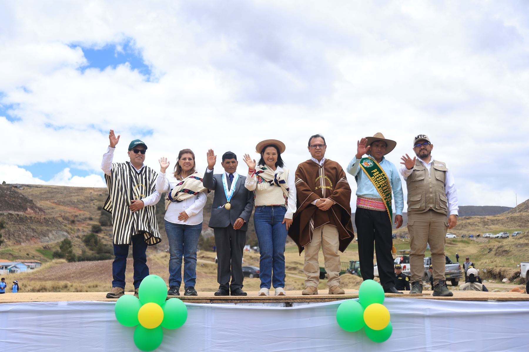 En Junín, presidenta Keiko Fujimori entregó obras de infraestructura hídrica para fortalecer la agricultura familiar. Foto: ANDINA/Prensa Presidencia