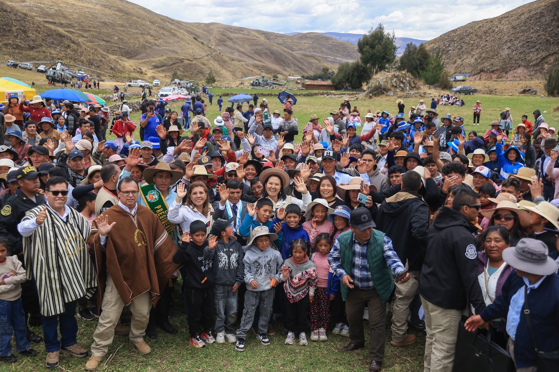 En Junín, presidenta Keiko Fujimori entregó obras de infraestructura hídrica para fortalecer la agricultura familiar. Foto: ANDINA/Prensa Presidencia