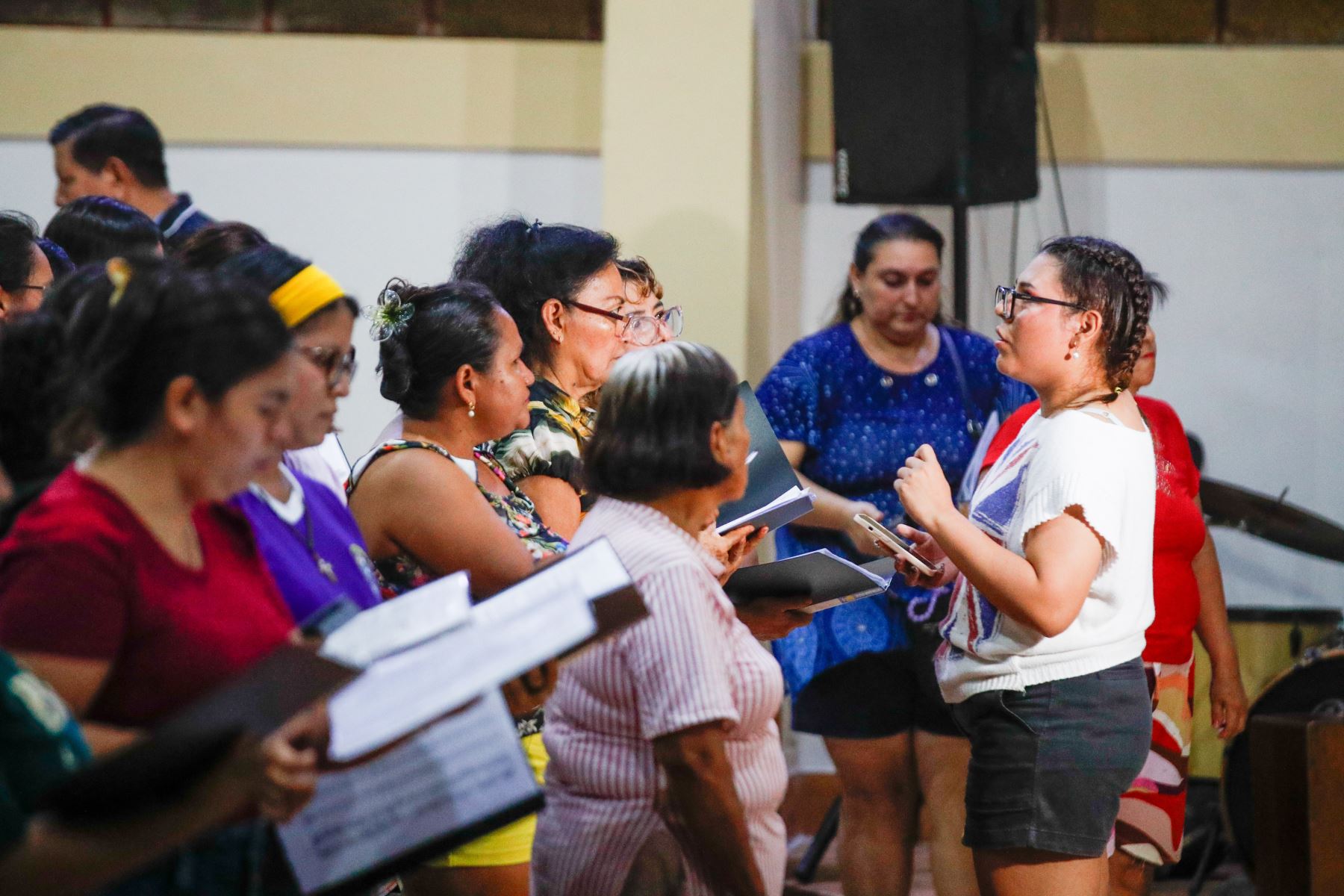 El coro de Pucallpa acompañará al papa León XIV durante la misa que el Sumo Pontífice realizará en esta ciudad.  Photo: ANDINA/Ricardo Cuba