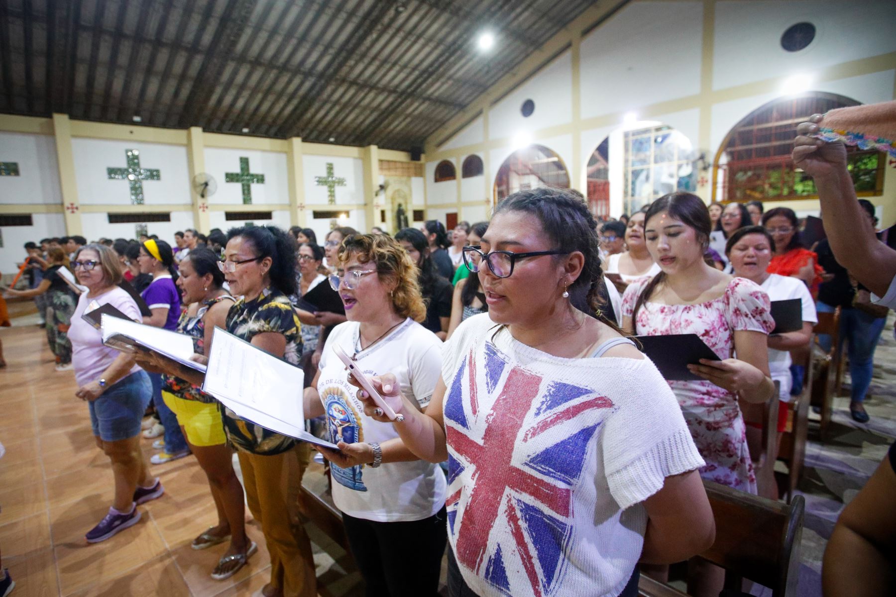 En el repertorio que interpretará el coro se incluirá el himno del papa León XIV.  Photo: ANDINA/Ricardo Cuba