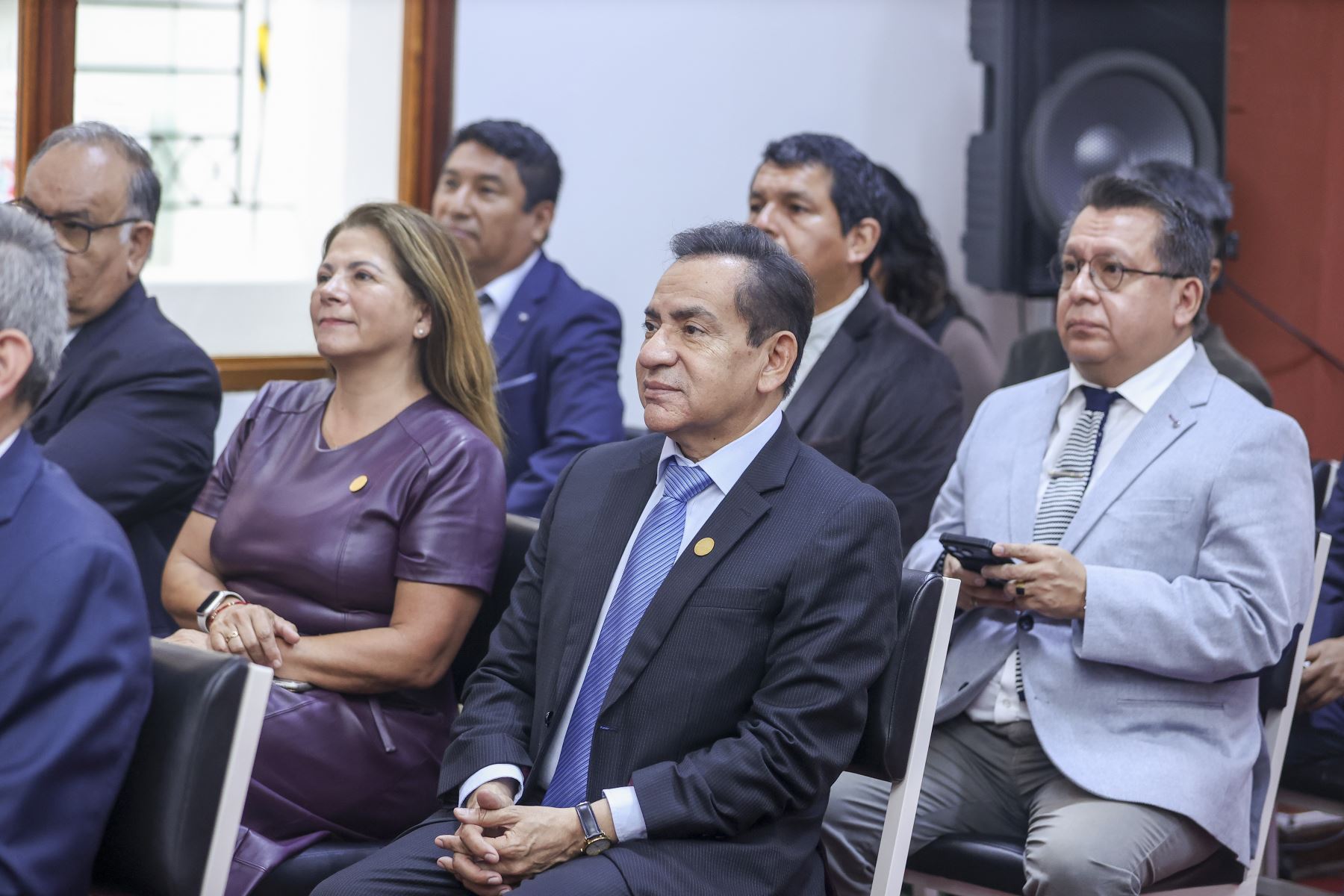 Lima - 26 octubre 2026. Editora Perú recibe la licencia de uso de la Marca Perú en una ceremonia con la participación del ministro de Comercio Exterior y Turismo, Rogers Valencia; la presidenta ejecutiva de Promperú, Teresa Mera Gómez; el presidente del directorio de Editora Perú, Hugo Aguirre Castañeda, y su gerente general, Félix Paz Quiroz. El reconocimiento destaca el aporte del Diario Oficial El Peruano y la Agencia Andina a la información y la identidad nacional. Foto: ANDINA/Andrés Valle