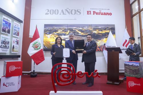 ¡Orgullo peruano! Editora Perú recibe la Marca Perú por su aporte a la información y la identidad nacional