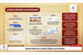 Las entradas digitales, gratuitas, estarán disponibles para el público en general los días 5, 6, 7 y 8 de noviembre vía Ticketmaster.