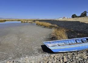  166 The level of Lake Titicaca continues to drop due to a rainfall deficit and high temperatures recorded in Puno, reported Senamhi. ANDINA/Distribution. 