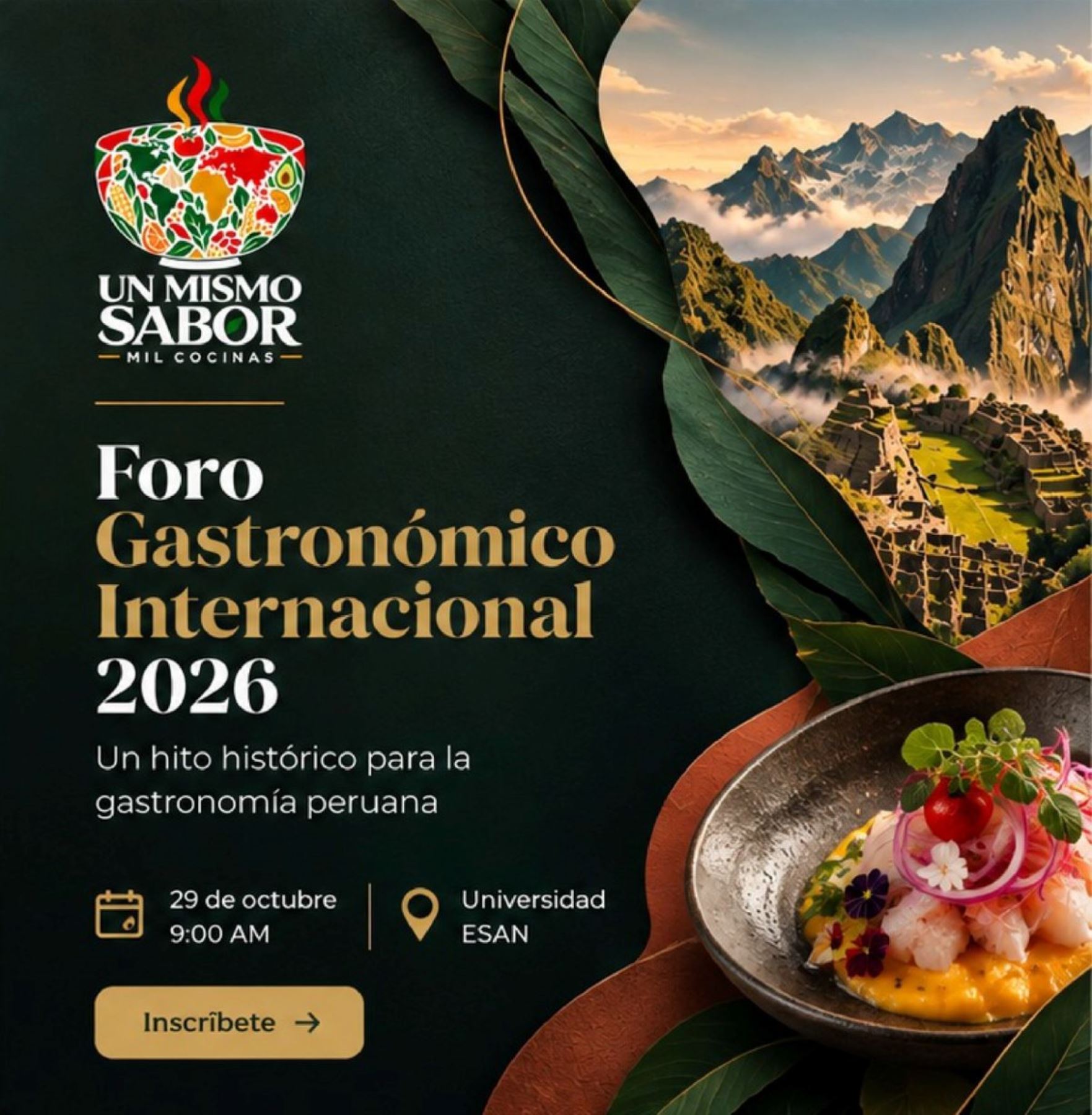 Chefs debatirán mañana en foro gratuito cómo preservar saberes de la gastronomía peruana