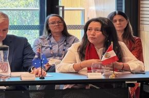 Vice Minister of Mines Mayra Figueroa participates in the International Mining and Resources Conference (IMARC 2026), held in the city of Sydney, Australia. Photo: ANDINA / Courtesy.