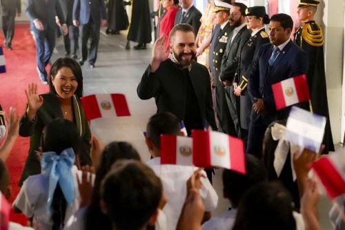 Presidenta Keiko Fujimori y Nayib Bukele sostienen encuentro para fortalecer las relaciones bilaterales