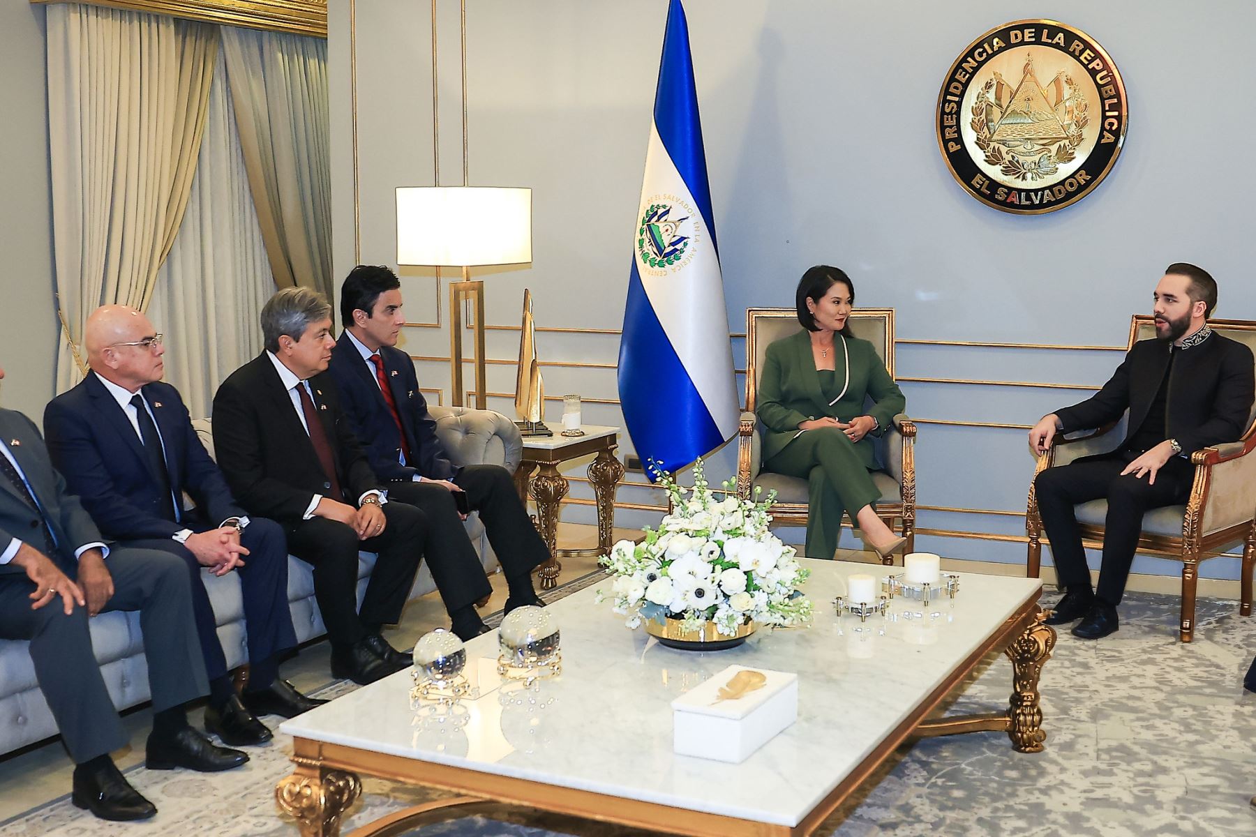 Presidentes Fujimori y Bukele se reunieron en la Casa Presidencial de El Salvador | Agencia Andina