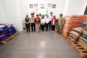 El centro de abastecimiento del santuario histórico Bosque de Pómac inicia con seis toneladas de víveres y tiene como meta alma. Foto: Minam
