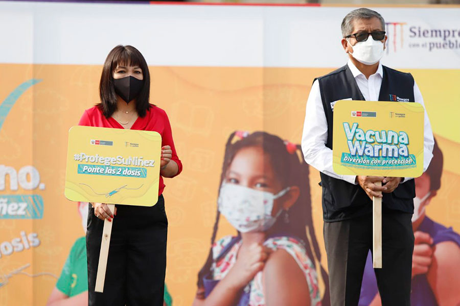 Mirtha Vásquez: vacunación infantil marca un hito fundamental en lucha contra la pandemia