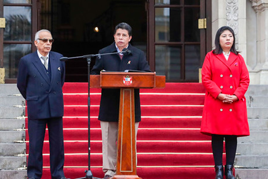 Presidente Castillo: Gobierno no se va a doblegar y seguirá adelante