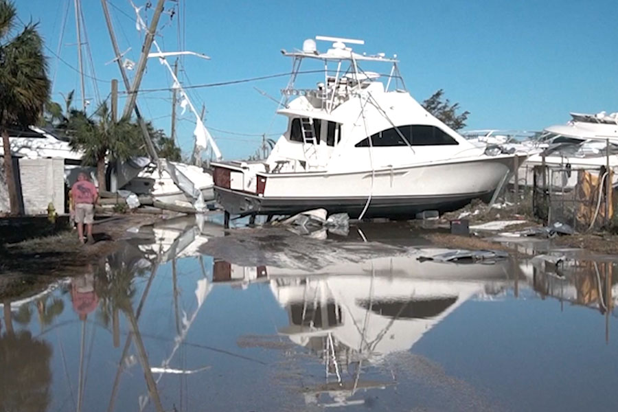 Huracán Ian llegó a Carolina del Sur y causa lluvias e inundaciones