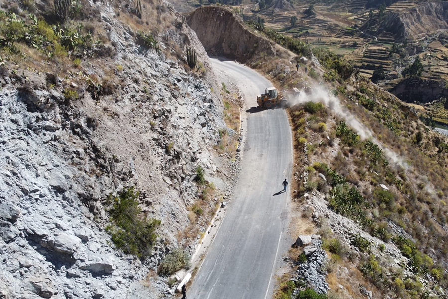 Arequipa: tras sismos habilitan vías en Valle del Colca