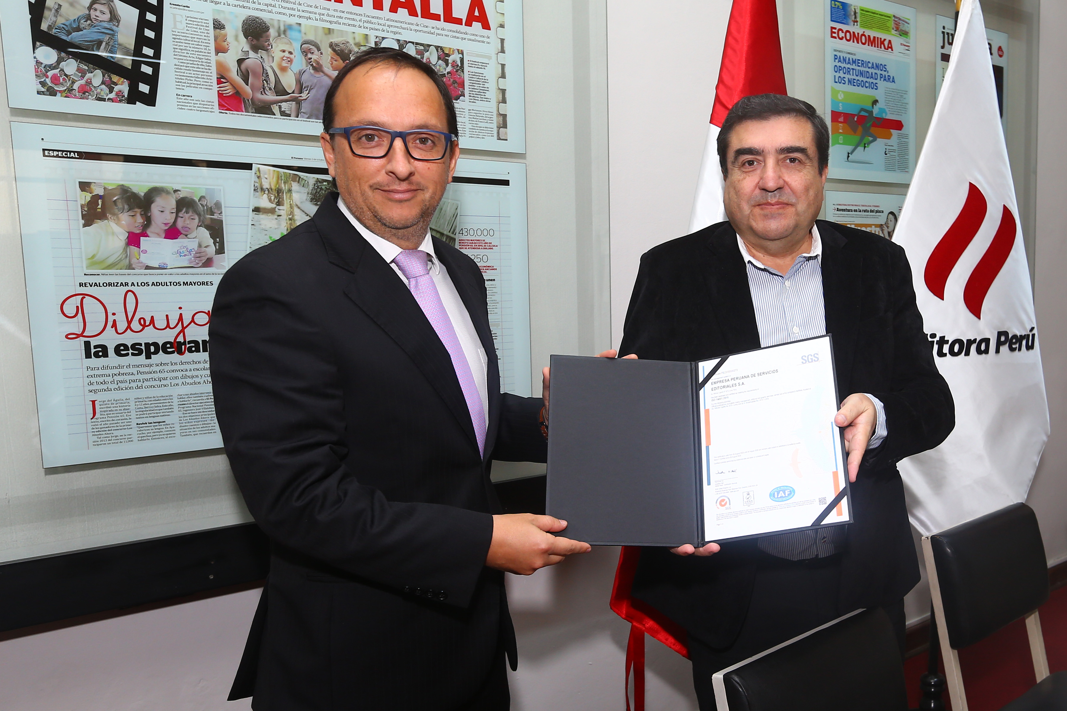 Editora Perú obtiene certificación ISO 14001-2015