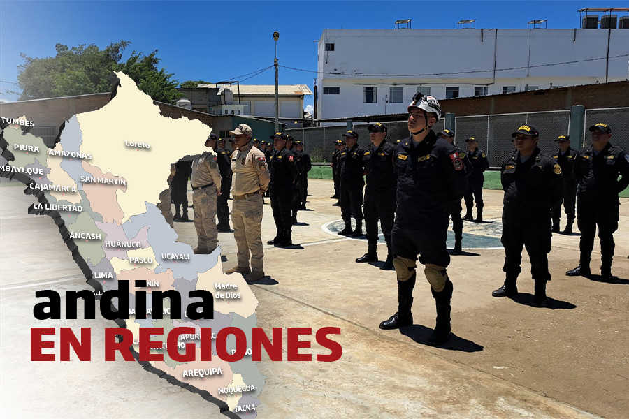 Andina en Regiones: capacitan a 120 policías sobre riesgos y desastres  en Tumbes