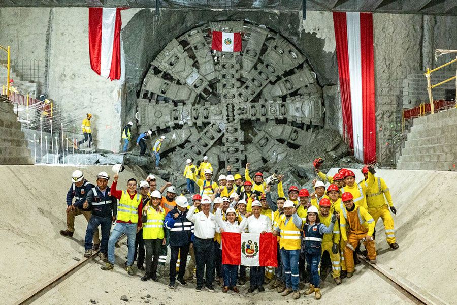 Línea 2 del Metro: tuneladora "Delia" marca nuevo hito