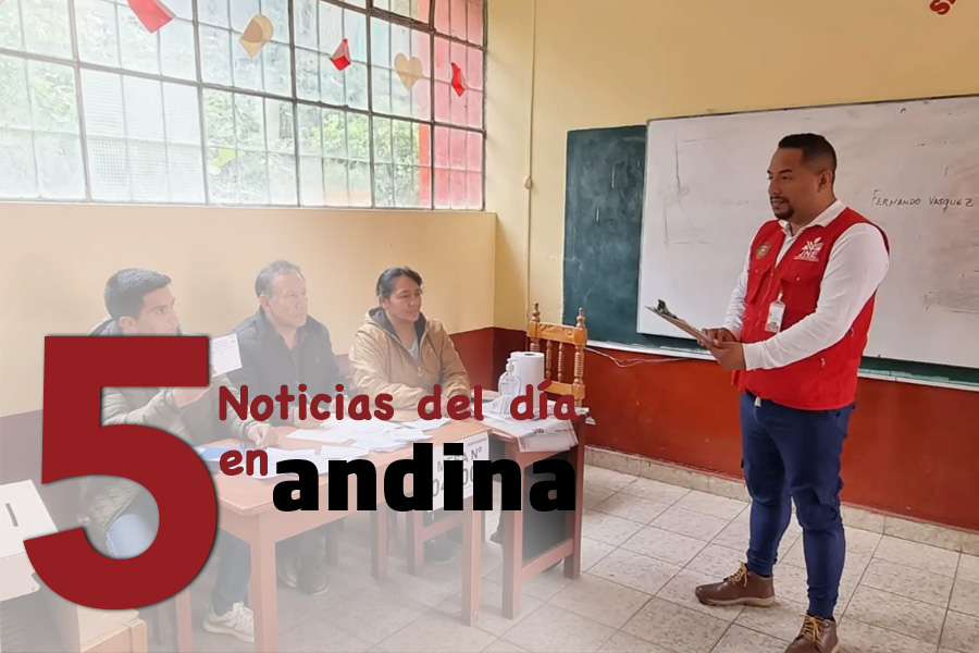 Las 5 del día: JNE inicia proceso de fiscalización del Padrón Electoral para elecciones generales