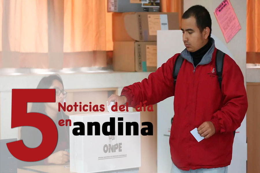 Las 5 del día: Ejecutivo convocó oficialmente a las Elecciones Regionales y Municipales 2026