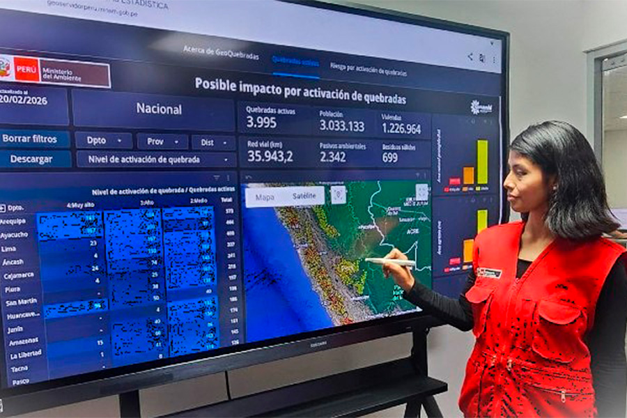 Conoce la plataforma gratuita qué alerta las zonas de riesgo de huaicos y deslizamientos