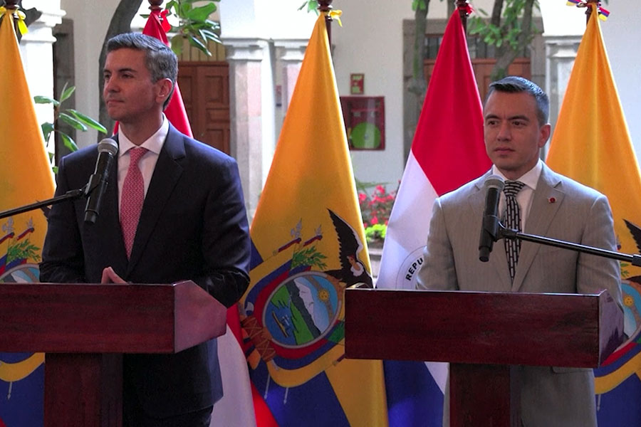 Ecuador y Paraguay suscriben acuerdo de extradición para combatir crimen organizado