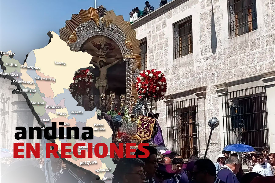 Andina en regiones: modifican horario de recorrido procesional del Señor de los Milagros de Arequipa