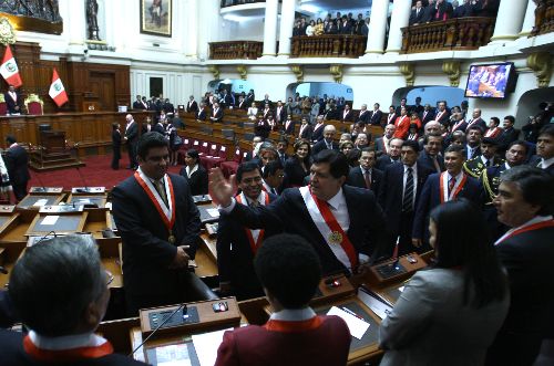 Foto: Alan García dirige mensaje a la Nación